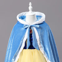 Princess Winter Cloak Cape Blue