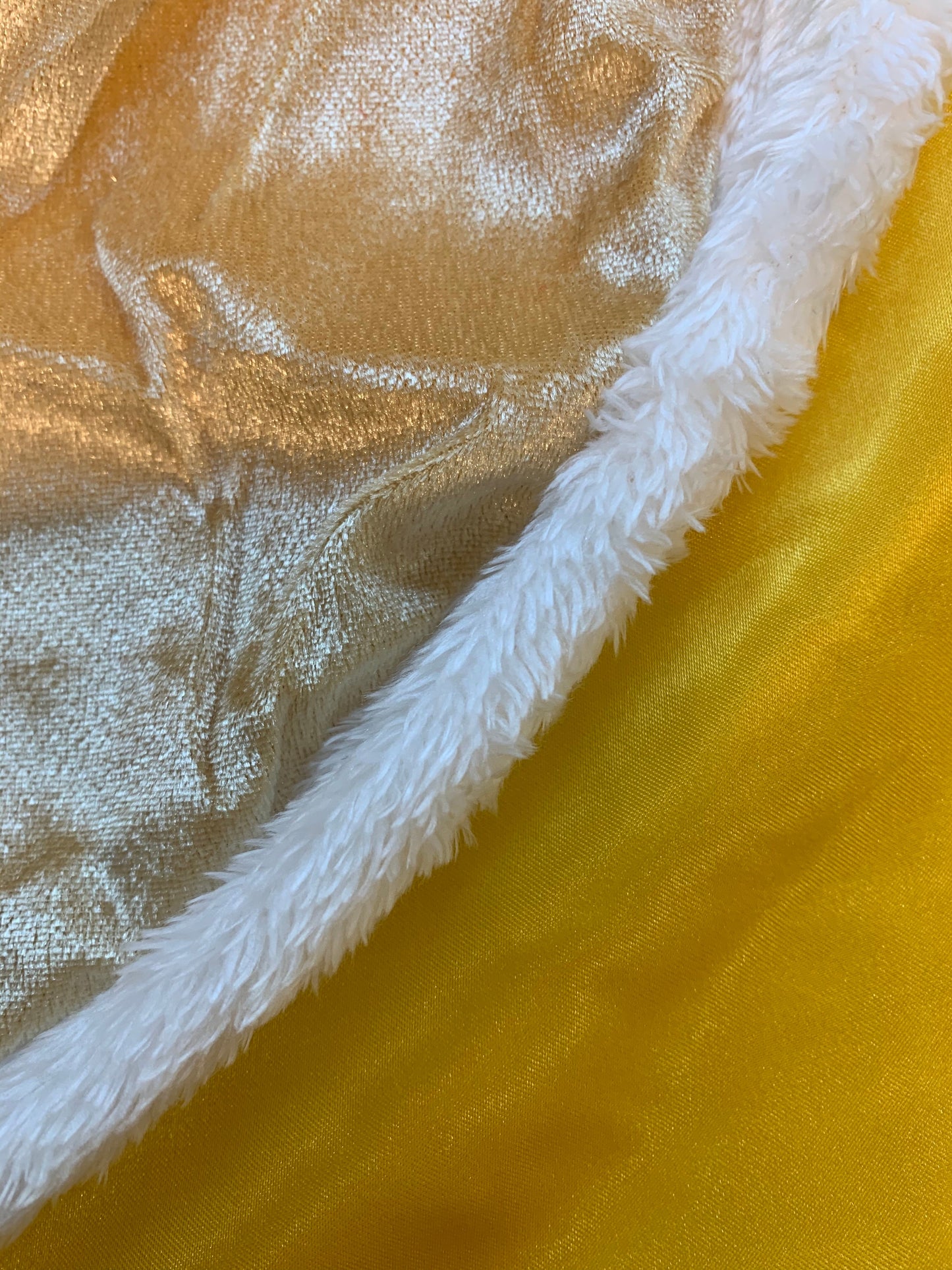 Princess Winter Cloak Cape Yellow