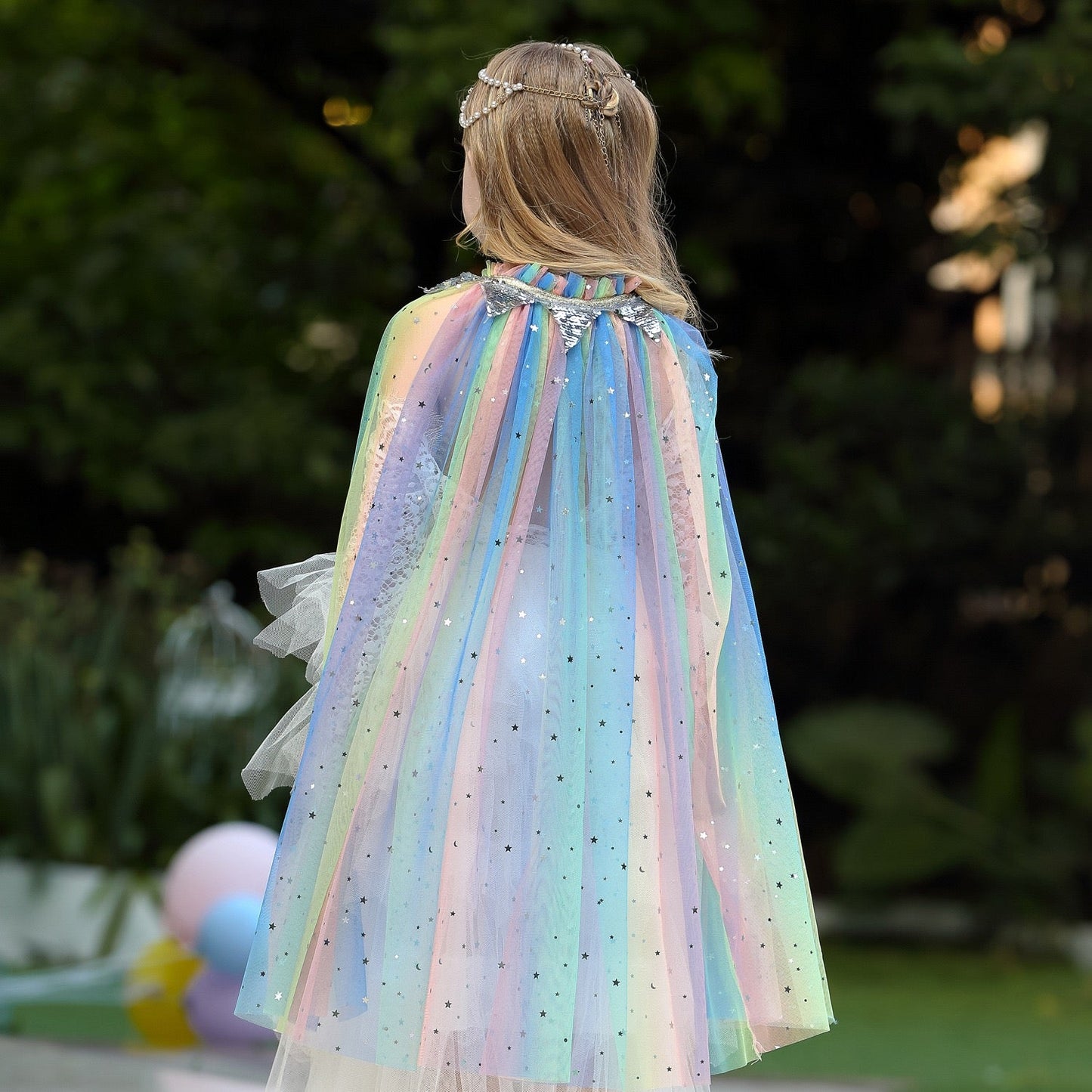 Princess Cloak Cape Rainbow