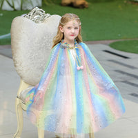 Princess Cloak Cape Rainbow