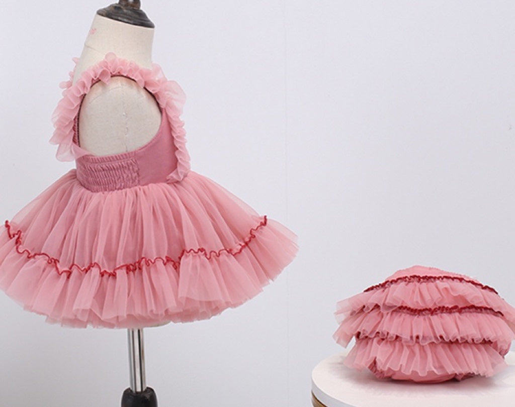 Siamese Tutu Dress Watermelon Pink