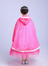 Princess Winter Cloak Cape Pink