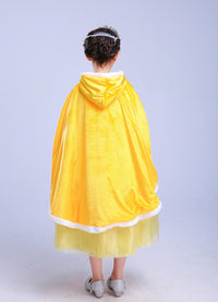 Princess Winter Cloak Cape Yellow