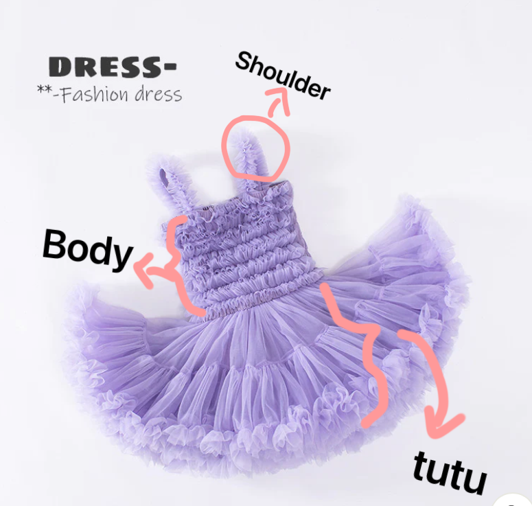 Siamese Tutu Dress Light Purple