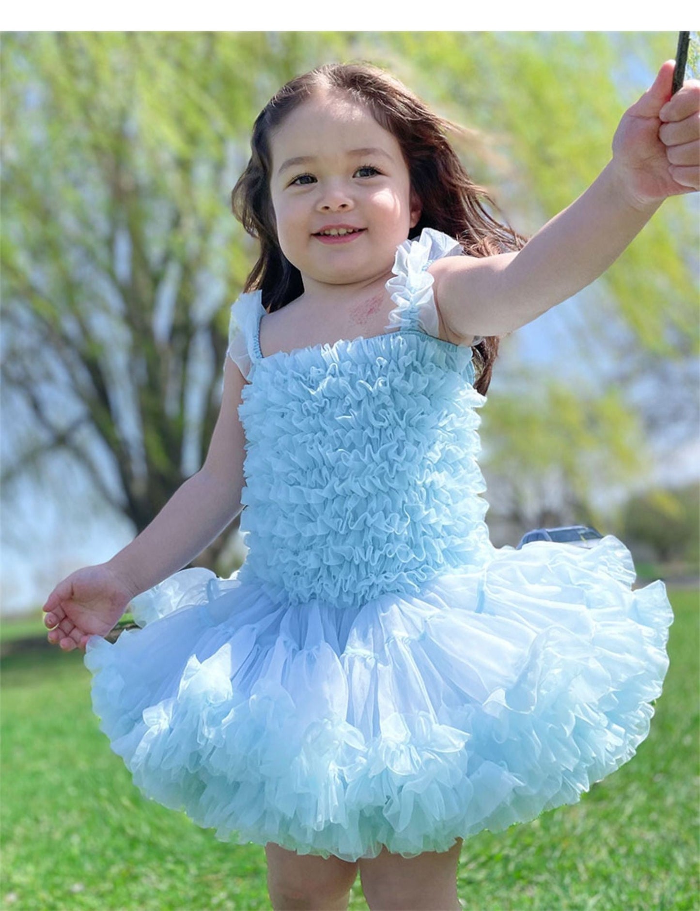 Siamese Tutu Dress Sky Blue