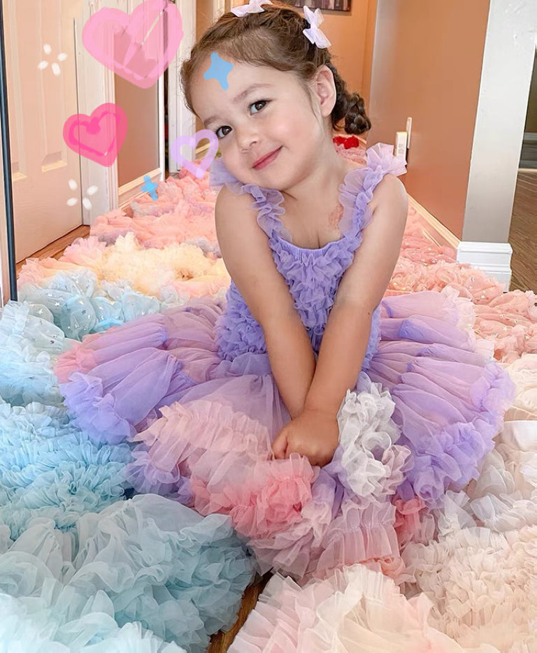 Siamese Tutu Dress Light Purple