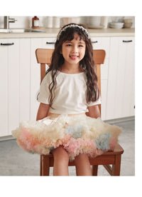 Girls Tutu Skirt Two Sides Double Fluffy Ice Cream