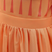 Girls Costume Orange Encanto Pepa Princess Long Dresses