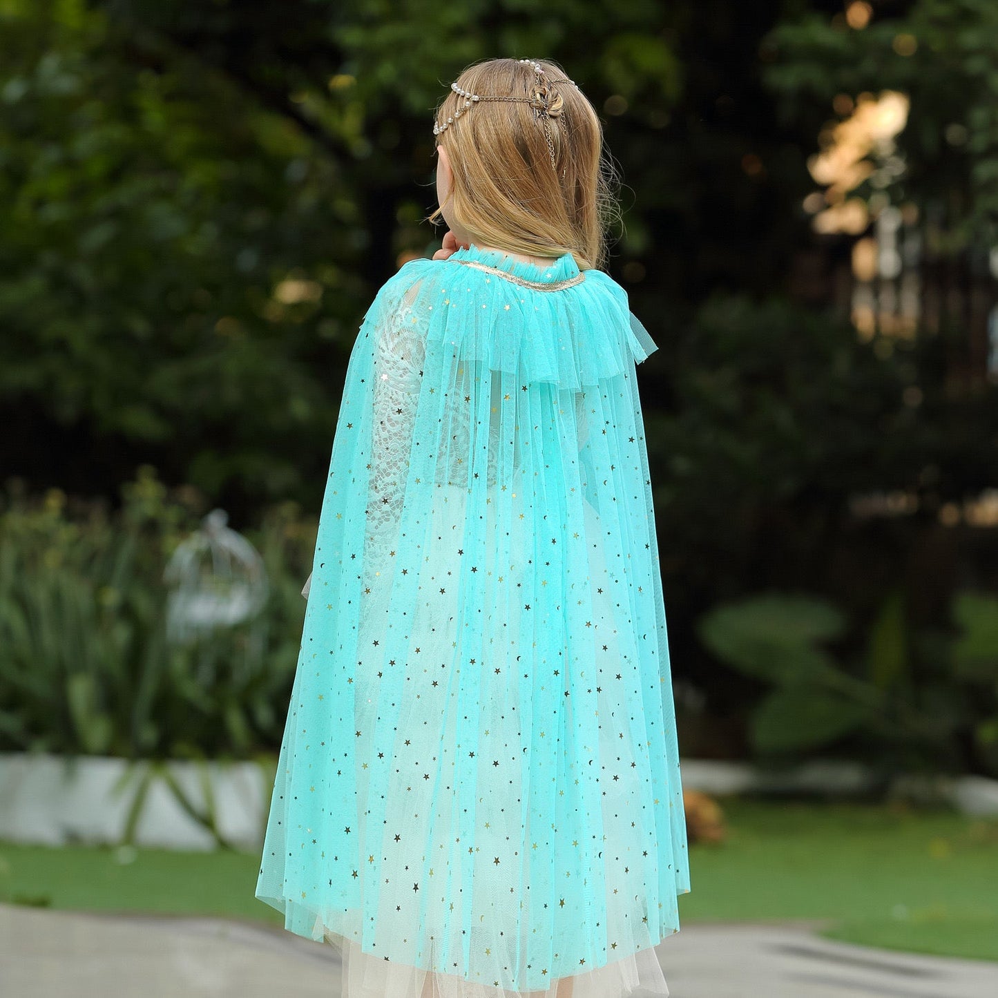 Princess Cloak Cape Lake Star Blue