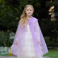 Princess Cloak Cape Star Purple