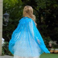 Princess Cloak Cape Star Blue