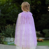 Princess Cloak Cape Star Purple