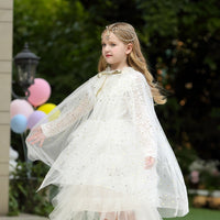 Princess Cloak Cape Star White