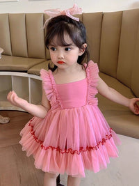 Siamese Tutu Dress Watermelon Pink