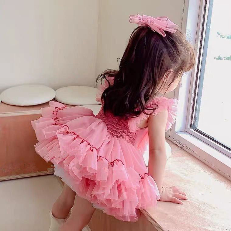 Siamese Tutu Dress Watermelon Pink