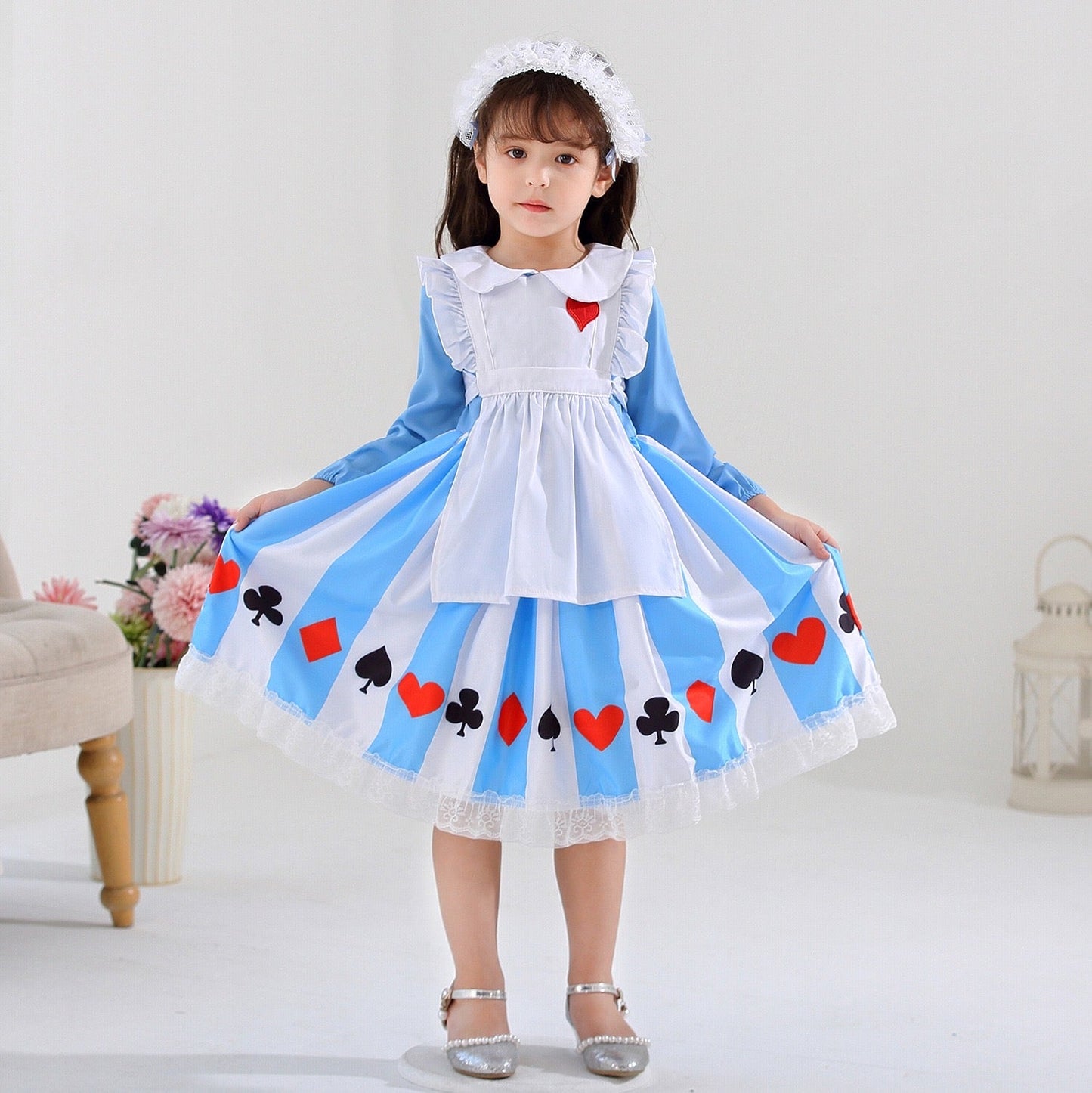 Fantasy Girls Cosplay Maid Alice Dress Set