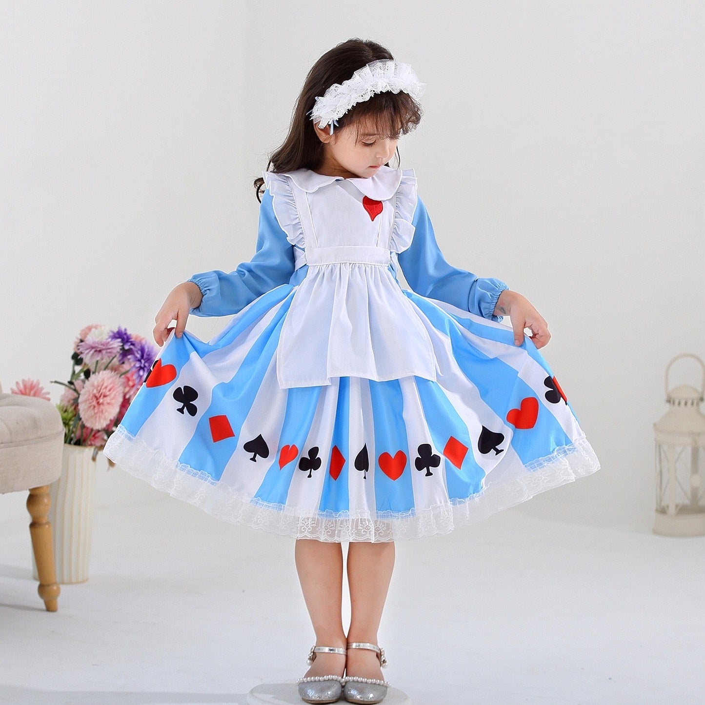 Fantasy Girls Cosplay Maid Alice Dress Set