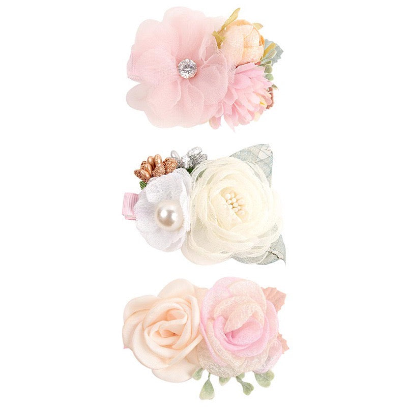 Children's Flower Barrettes