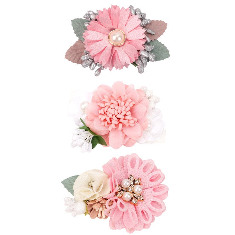 Children's Flower Barrettes