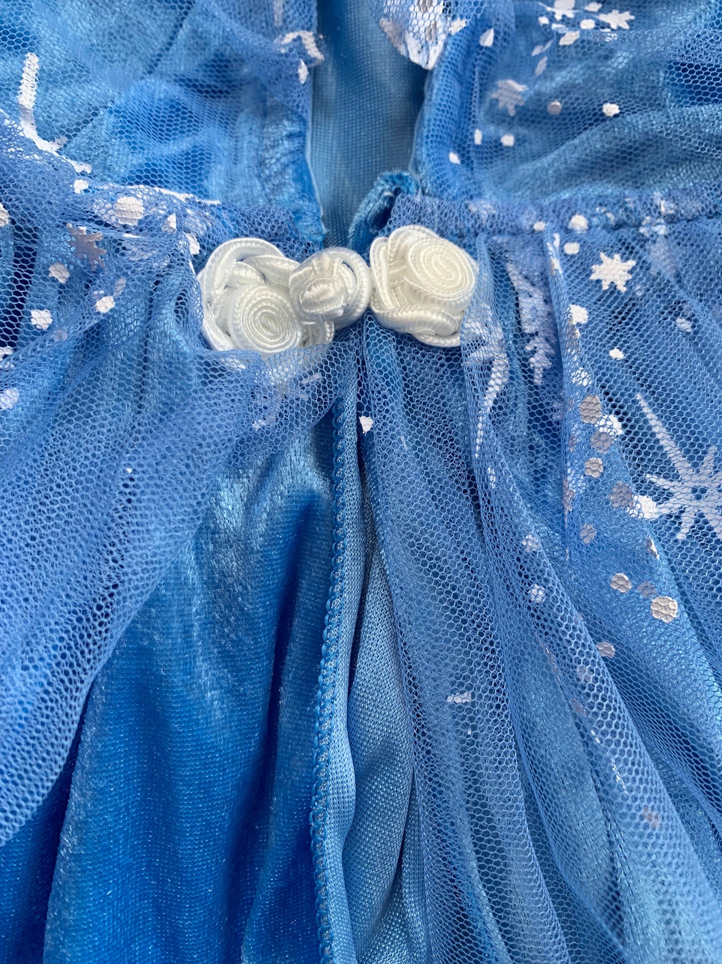 Princess Winter Cloak Cape Star Blue