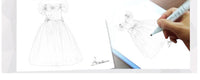 Embroidered Lace Rainbow Light Blue Cinderella Princess Dresses