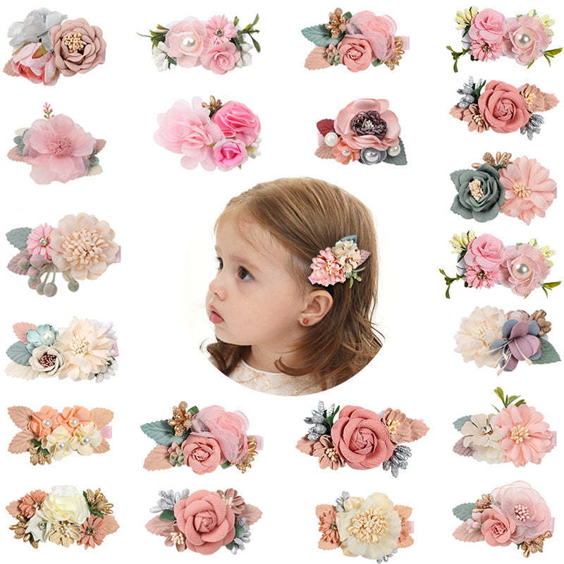 Children's Flower Barrettes