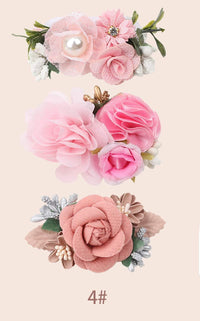 Children's Flower Barrettes