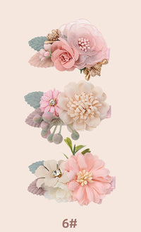 Children's Flower Barrettes