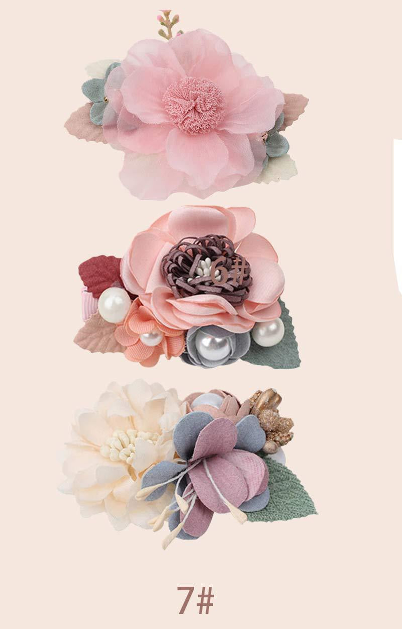 Children's Flower Barrettes