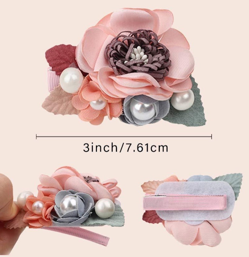 Children's Flower Barrettes