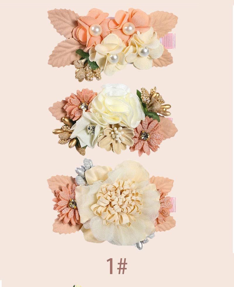 Children's Flower Barrettes