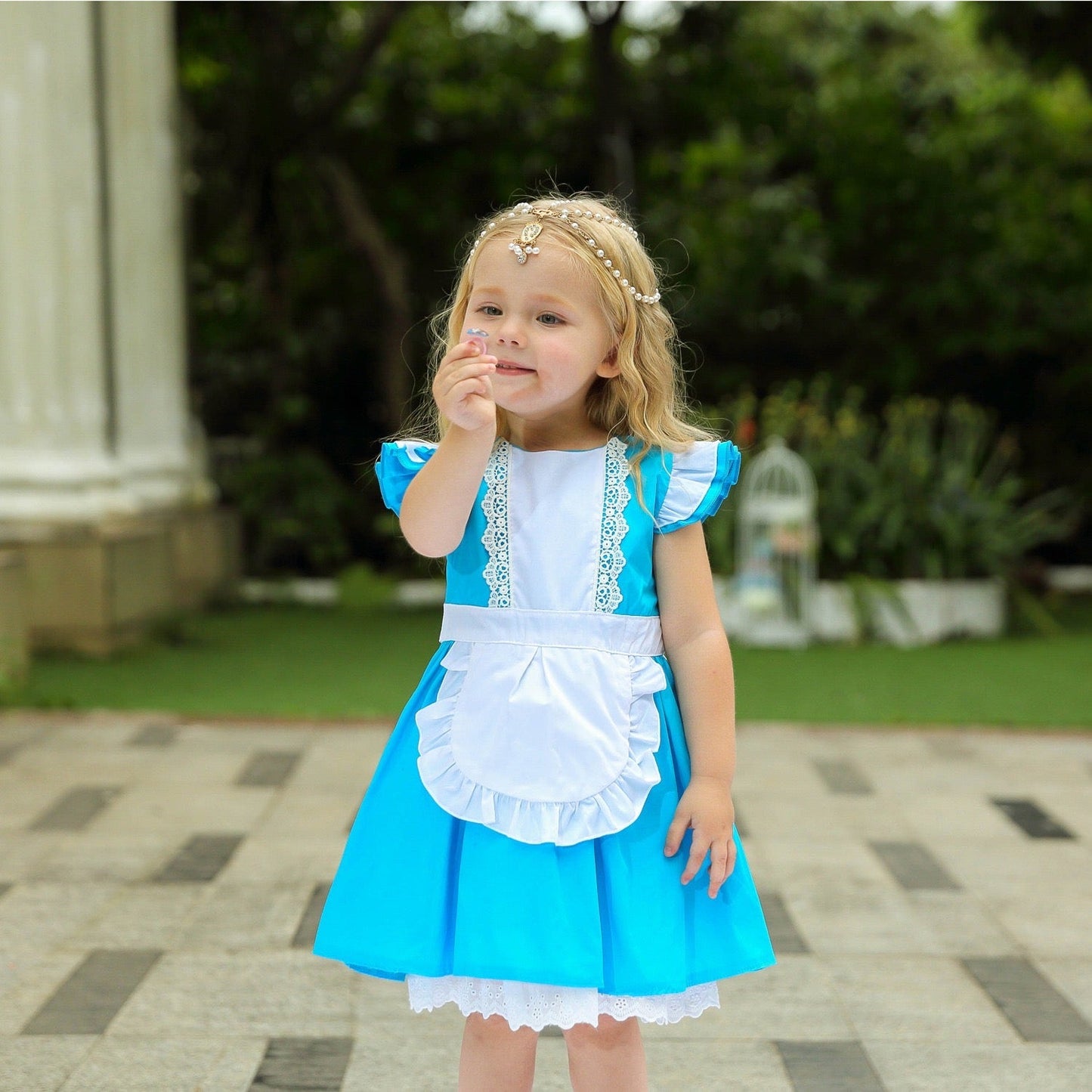 Fantasy Girls Cosplay Little Maid Summer Alice Dresses