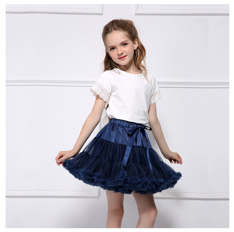 Girls Tutu Skirt Navy Blue