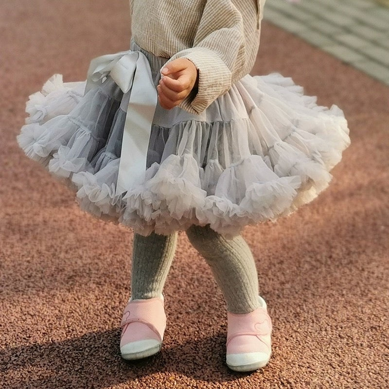 Girls grey shop tutu skirt