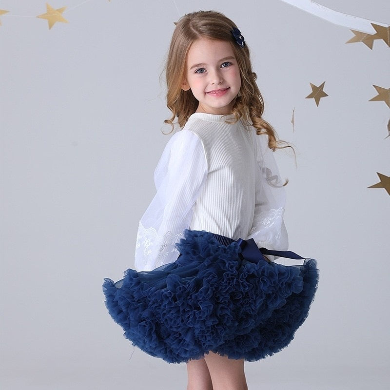 Girls Tutu Skirt Navy Blue