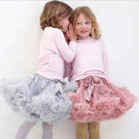 Girls Tutu Skirt Grey