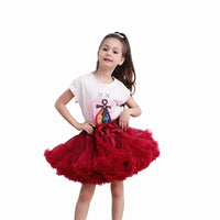 Girls Tutu Skirt Dark Red