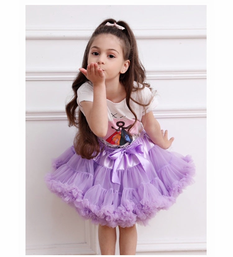 Girls Tutu Skirt Light Purple