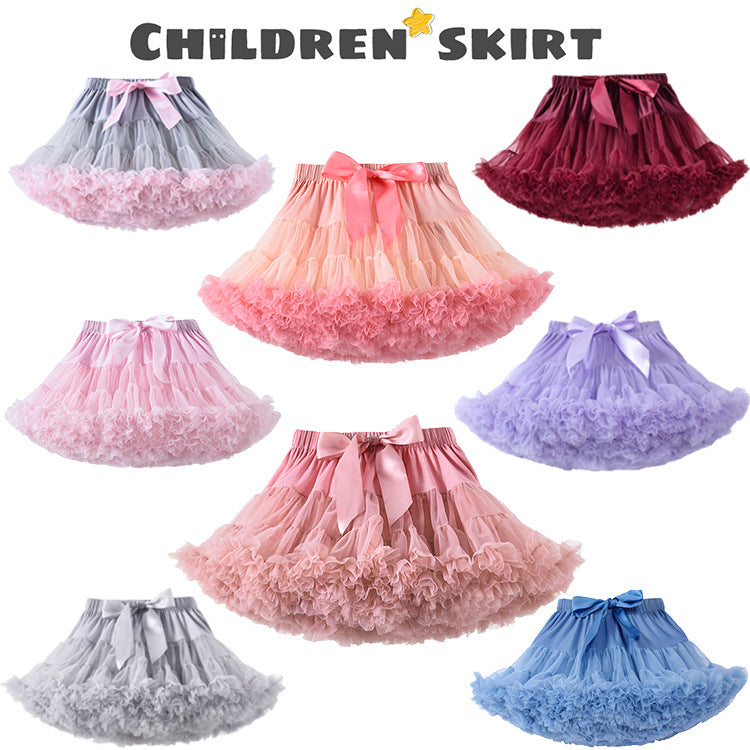 Girls Tutu Skirt Grey Blue