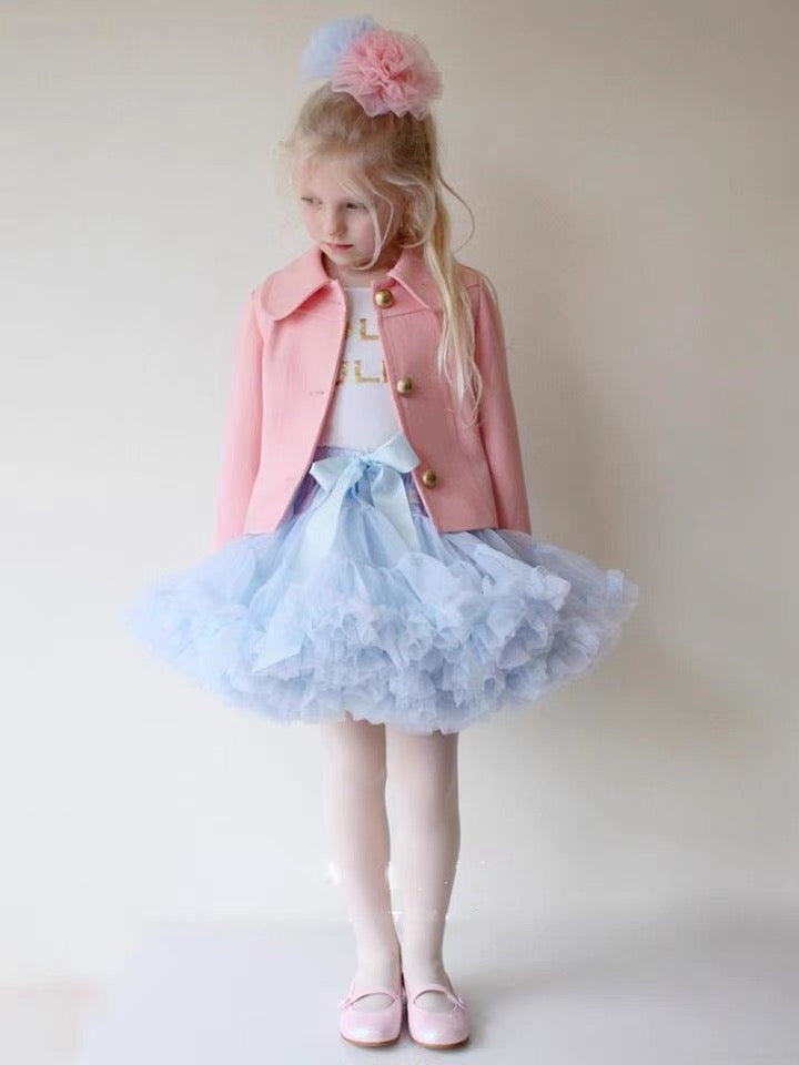 Girls Tutu Skirt Sky Blue