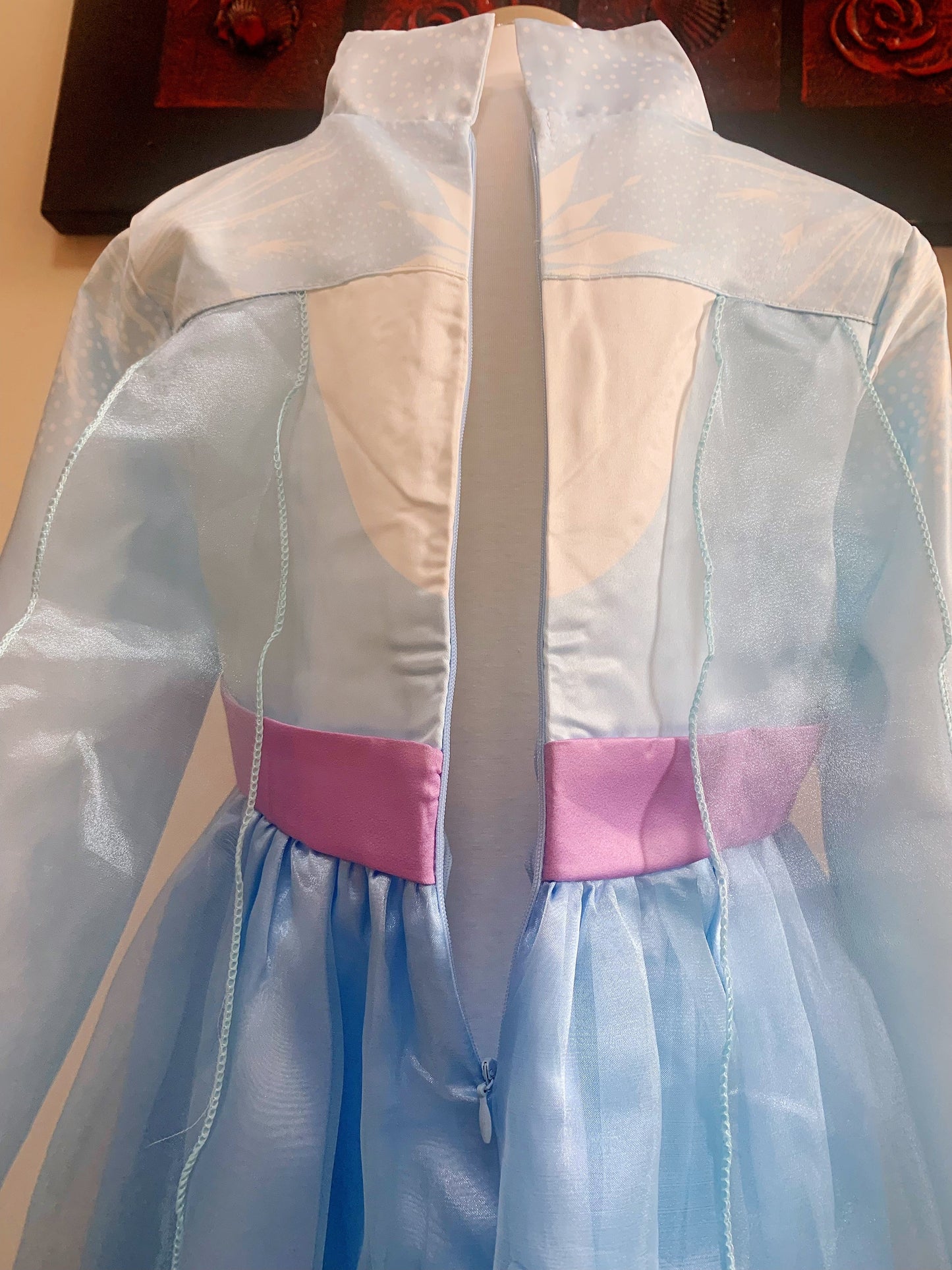 Elegant and Luxurious Frozen Elsa Light Blue Long Sleeve Princess Dresses