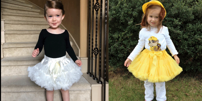 Girl tutu skirt outlet yellow