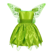 Magic Little Fairy Tinker Bell Costume With Butterfly Wings Party Dress Style1