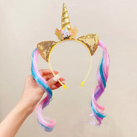 Unicorn Easter Cosplay Hairpin With Colourful Wig