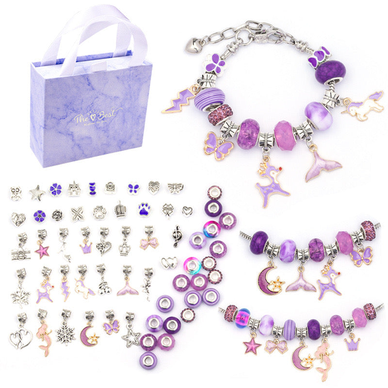 Girls Toys Charm Bracelet Jewelry Gift Set