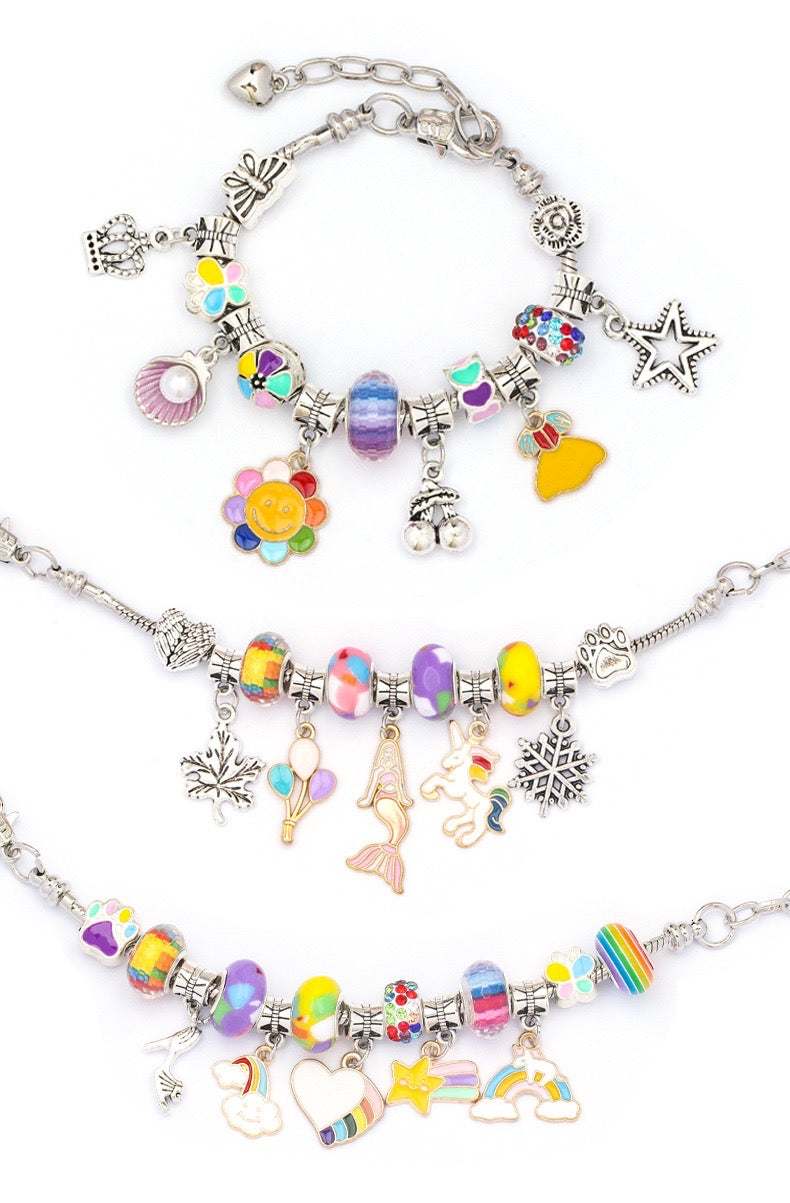 Girls Toys Charm Bracelet Jewelry Gift Set