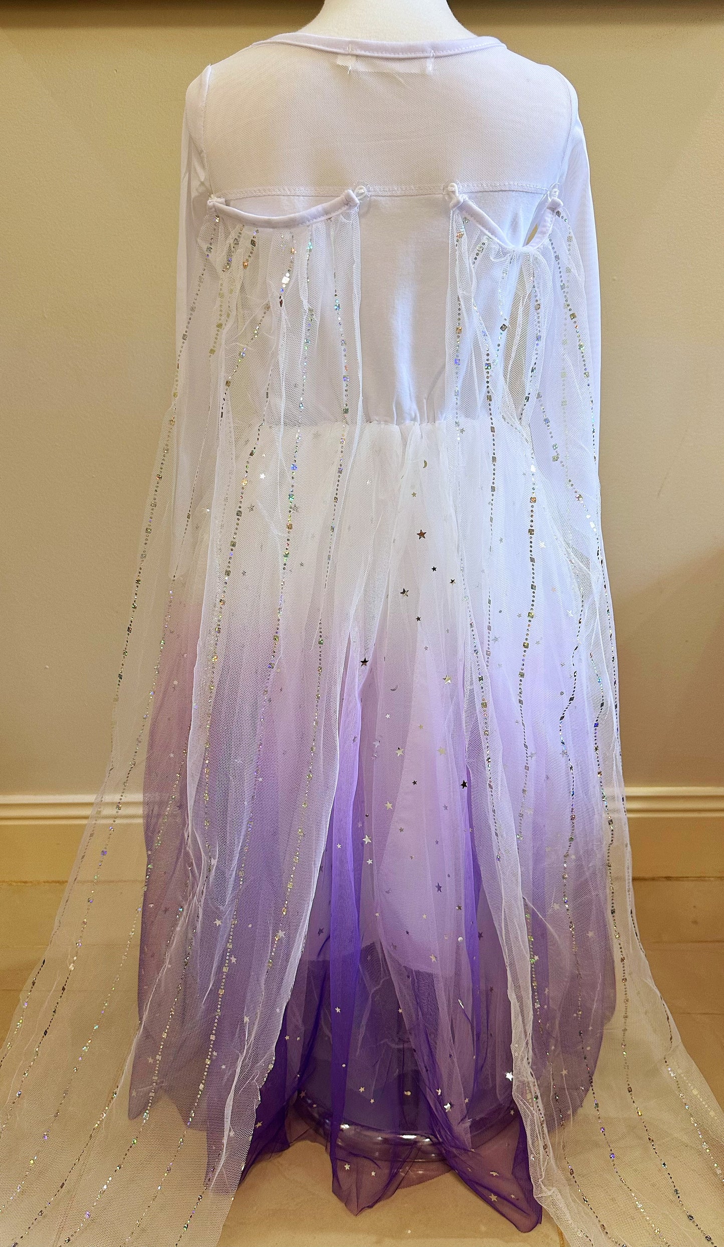 Elegant and Luxurious Frozen Elsa Princess Dresses White With Purple Style2