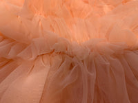 Siamese Tutu Dress Peach With Watermelon Red Edge