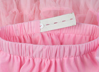 Girls Tutu Skirt Leather Pink