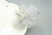 Three-dimensional Diamond Pearl Lace Crown Hairpin 1